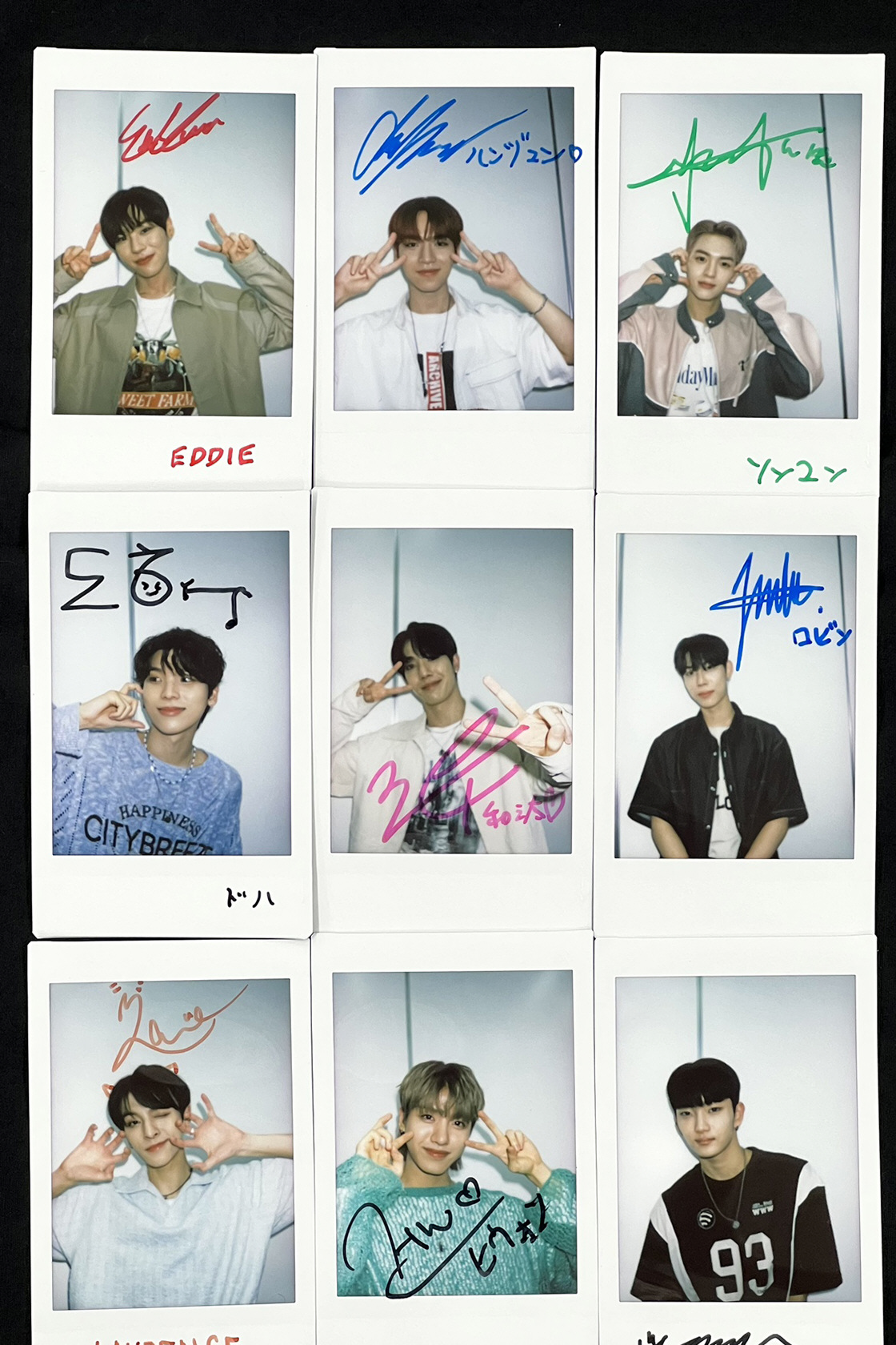 SF9 ポラロイド チェキ 直筆サイン入り トレカ SF9 ポラロイド チェキ