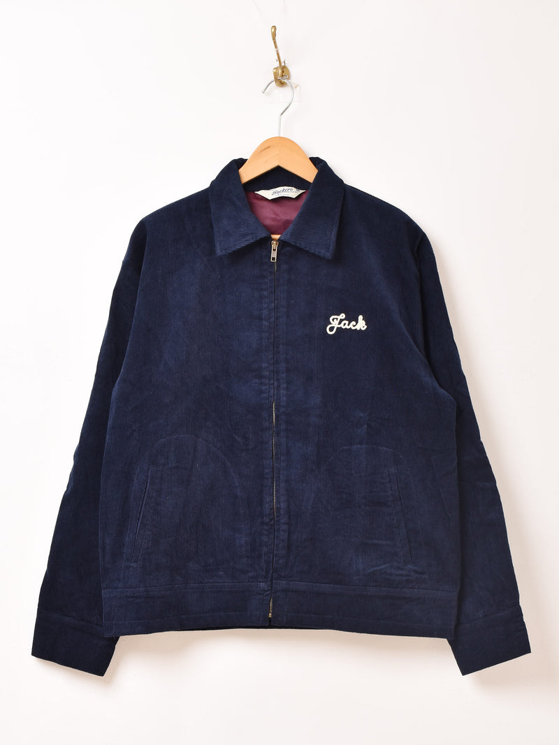 2色展開】Backers 刺繍入り コーデュロイジャケット「ROLLER DERBY