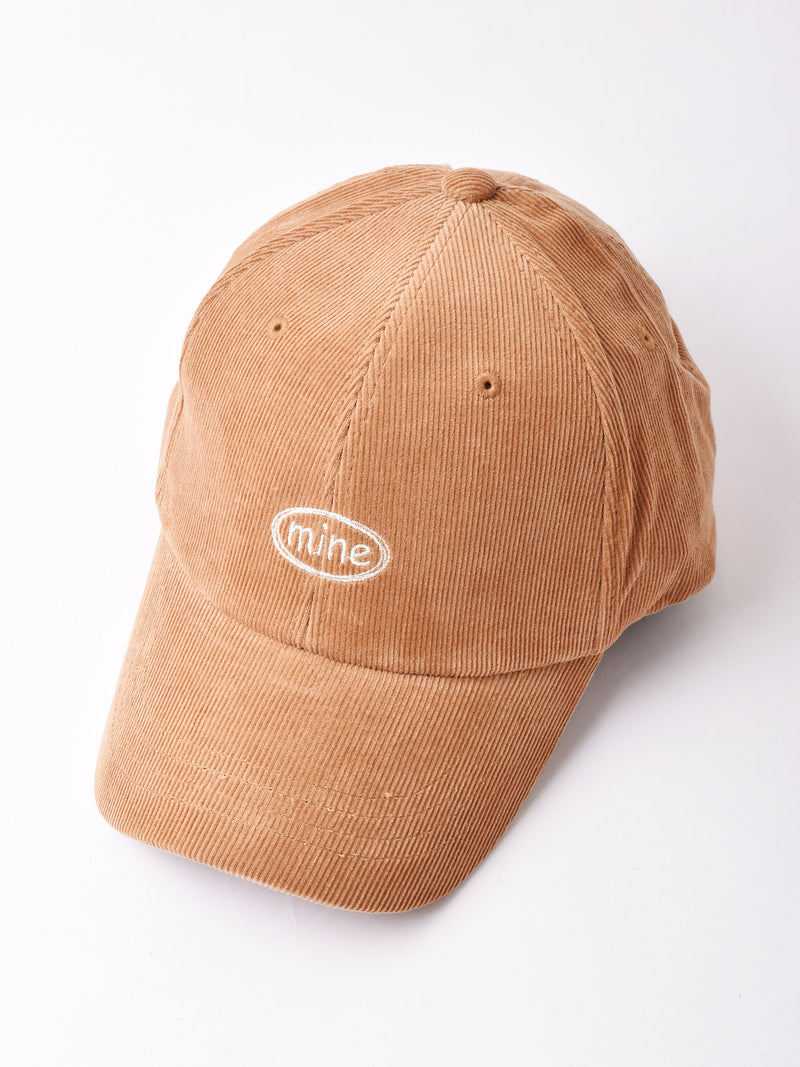 3色展開】刺繍入り コーデュロイキャップ 「mine」 – 古着屋Top of the