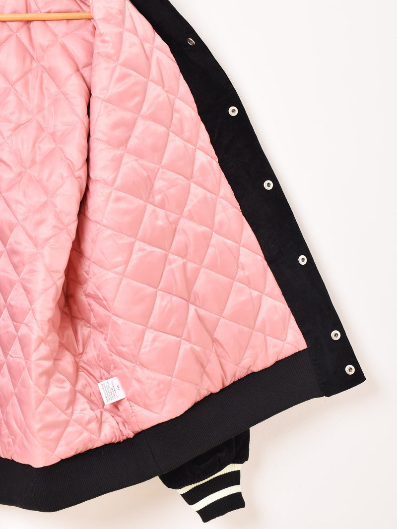 3色展開】Backers ゼブラ コーデュロイ 襟付き スタジアムジャケット