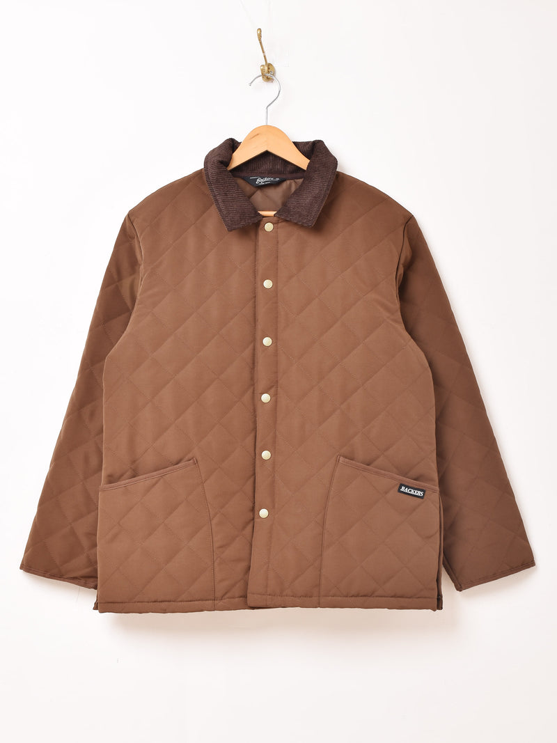 3色展開】Backers コーデュロイ襟 キルティングジャケット – 古着屋Top
