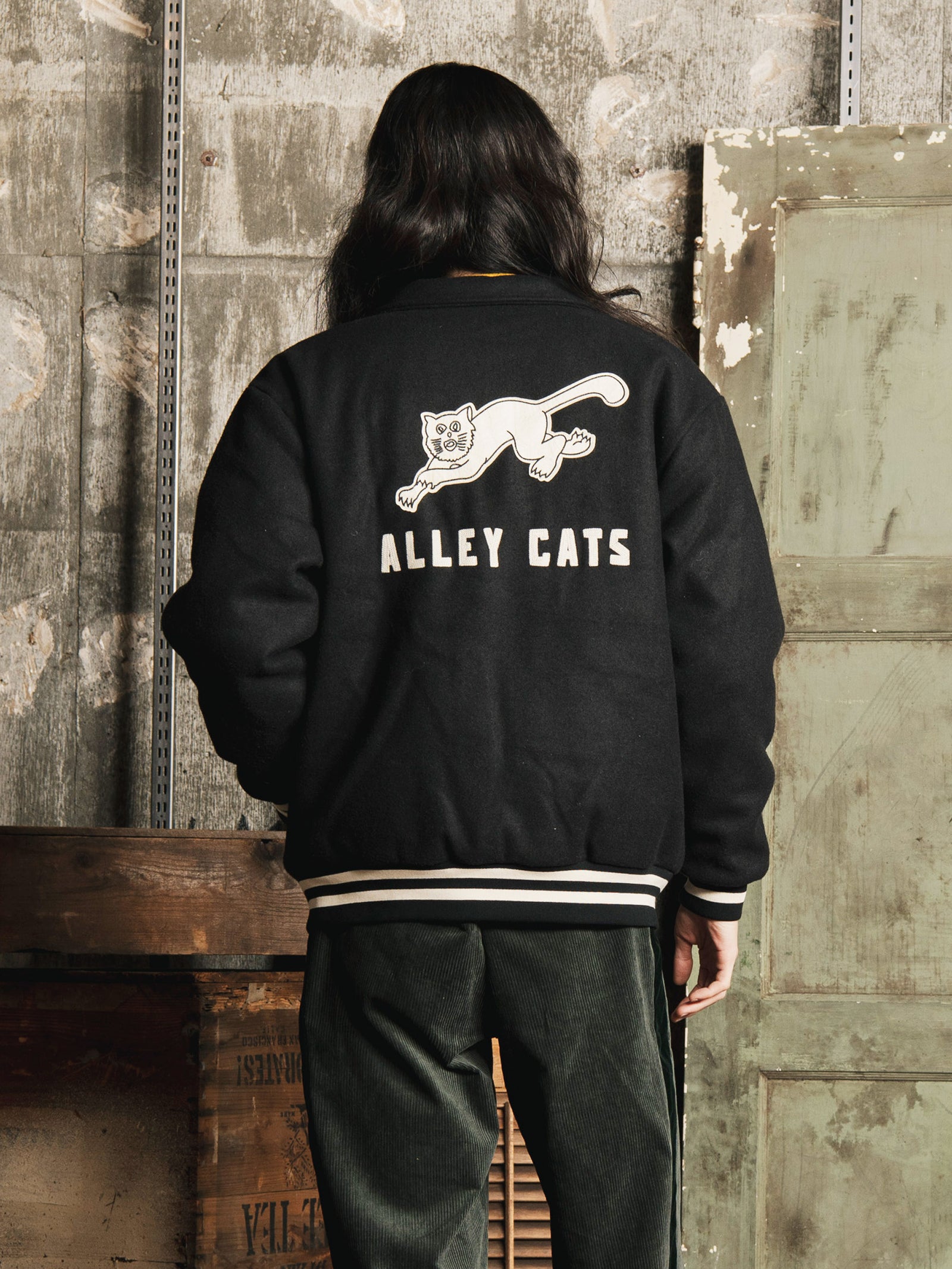 Backers パッチ 刺繍 スタジアムジャケット「ALLEY CATS」 – 古着屋Top