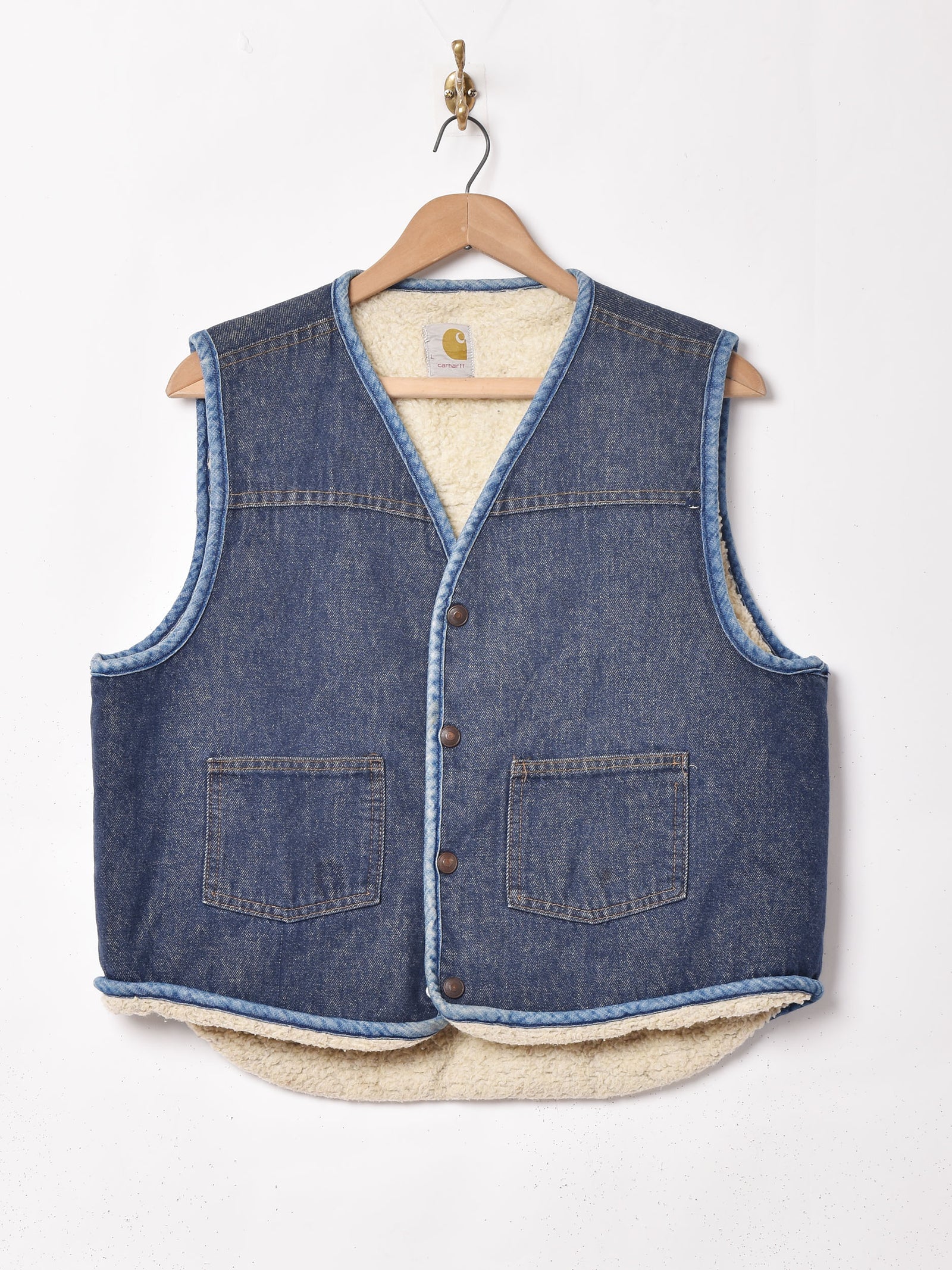 carhartt ボア デニムベスト – 古着屋Top of the Hillのネット通販サイト