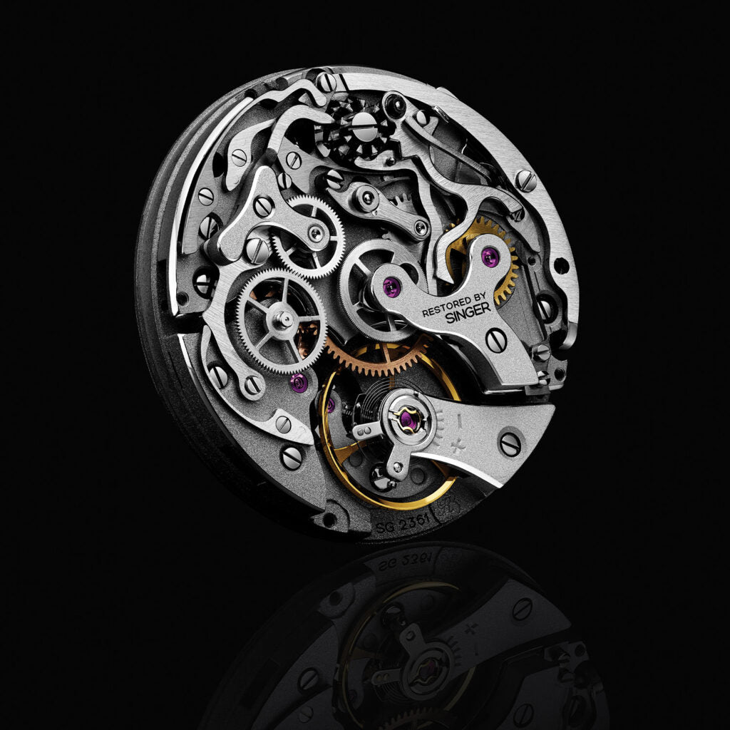 Singer Reimagined Heritage Chronograph Piano Black SR601 – Topper