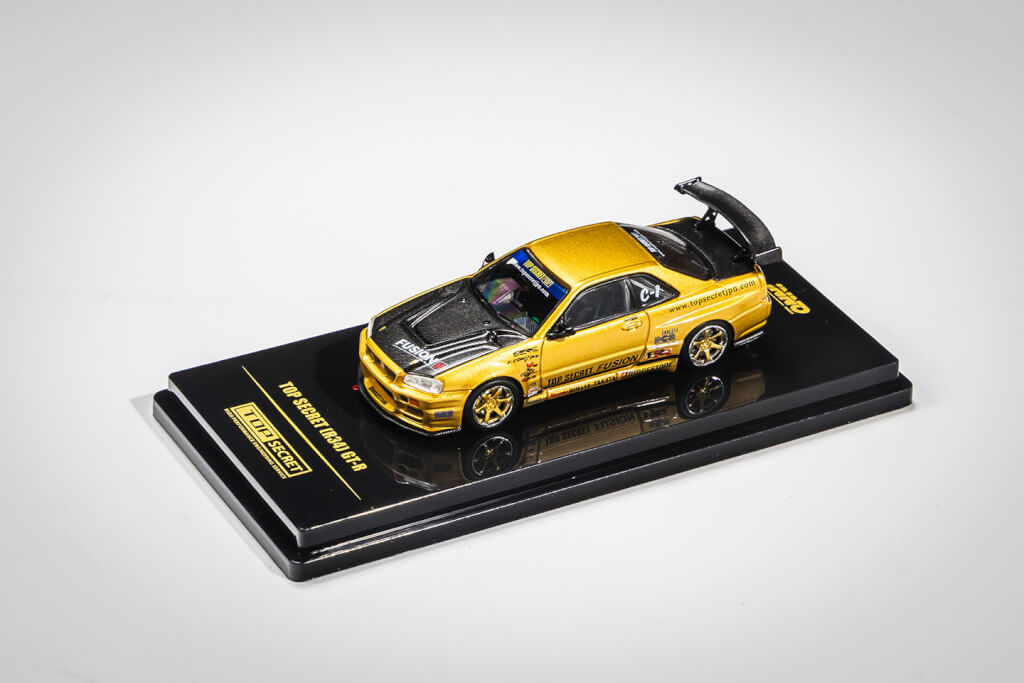 1/64 INNO MODELS R34GT-R TOP SECRET ゴールド – TOPSECRET