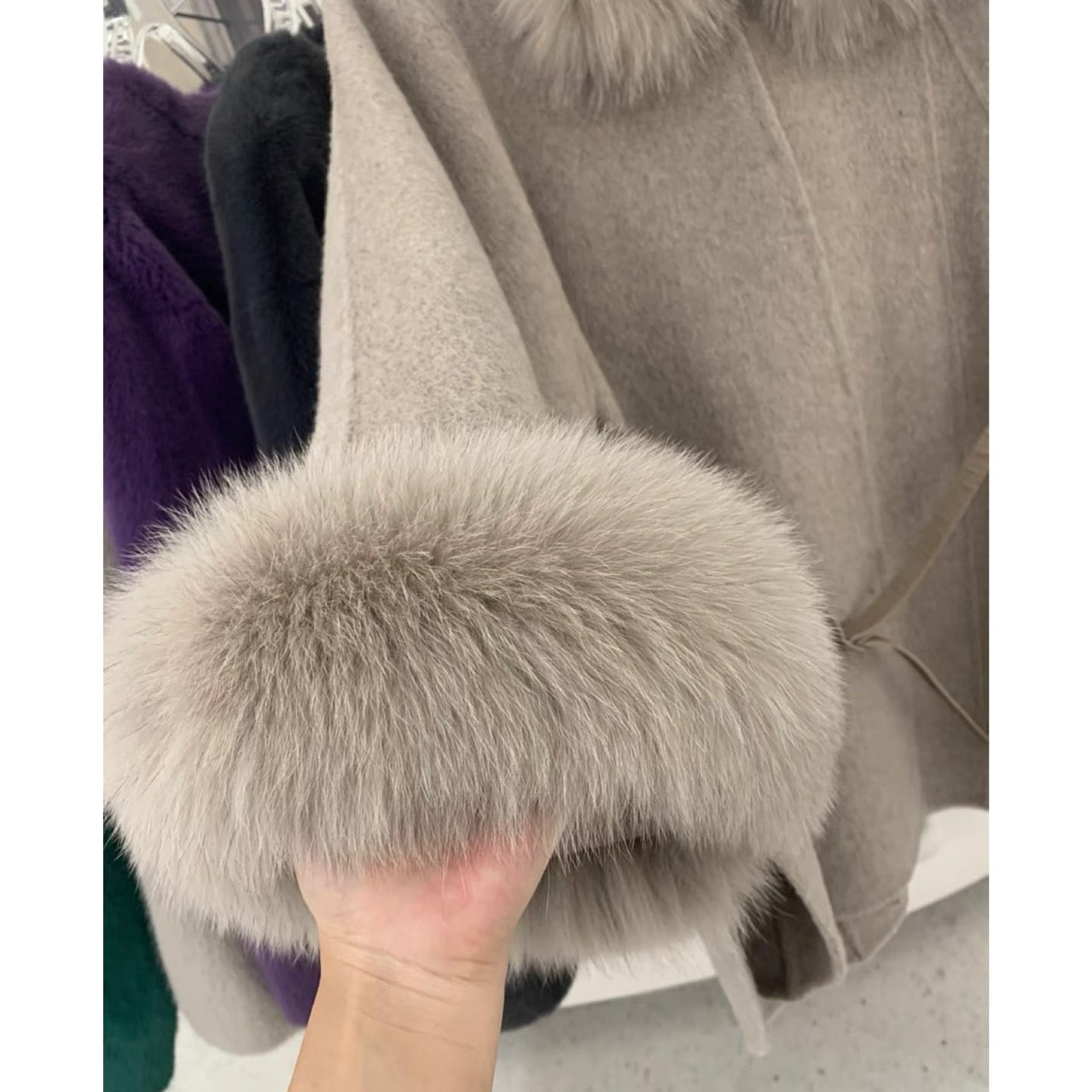 即日発送】エコファーポンチョコート – TORUGATO