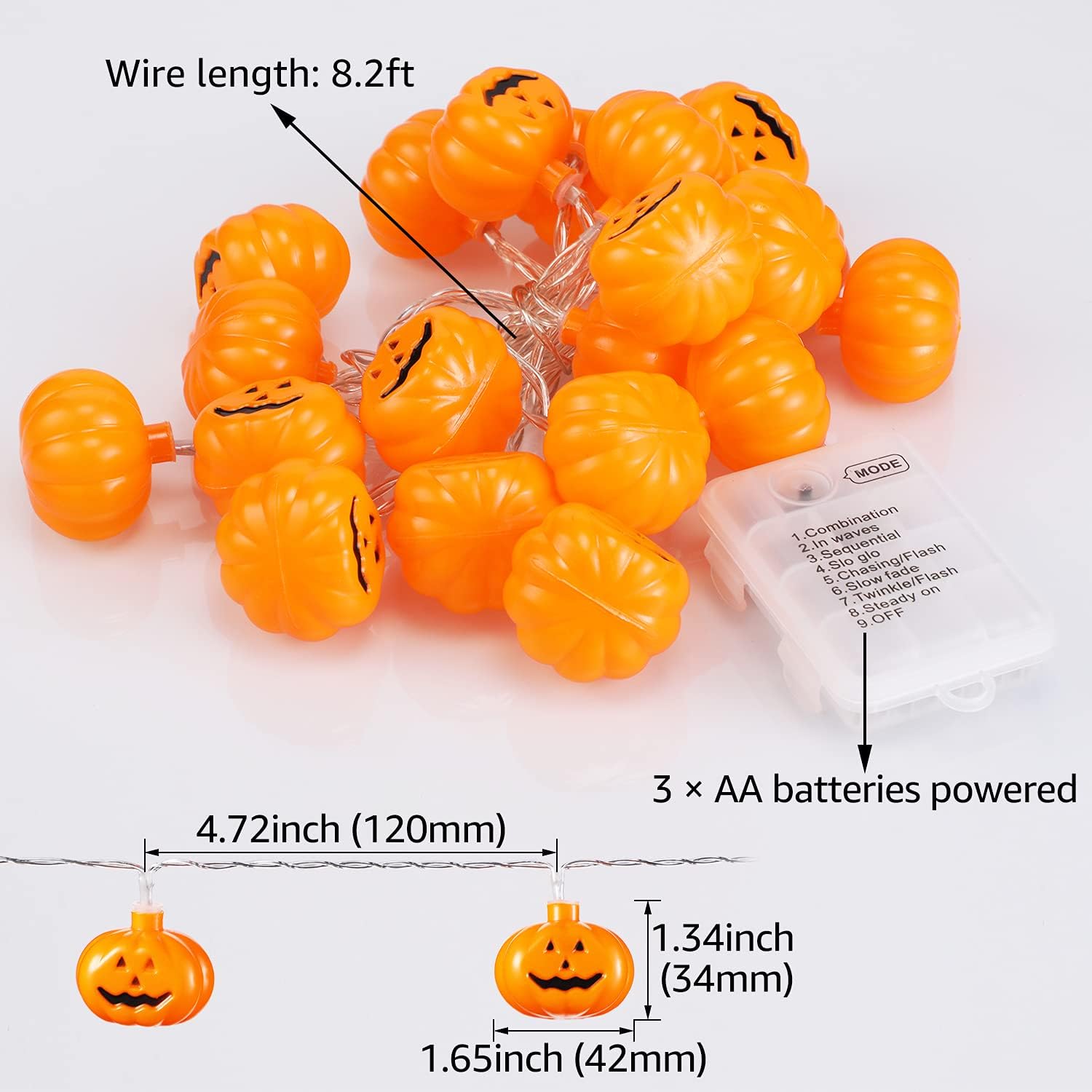 WispWonders Halloween Pumpkin Head - Battery Powered – Torchstar