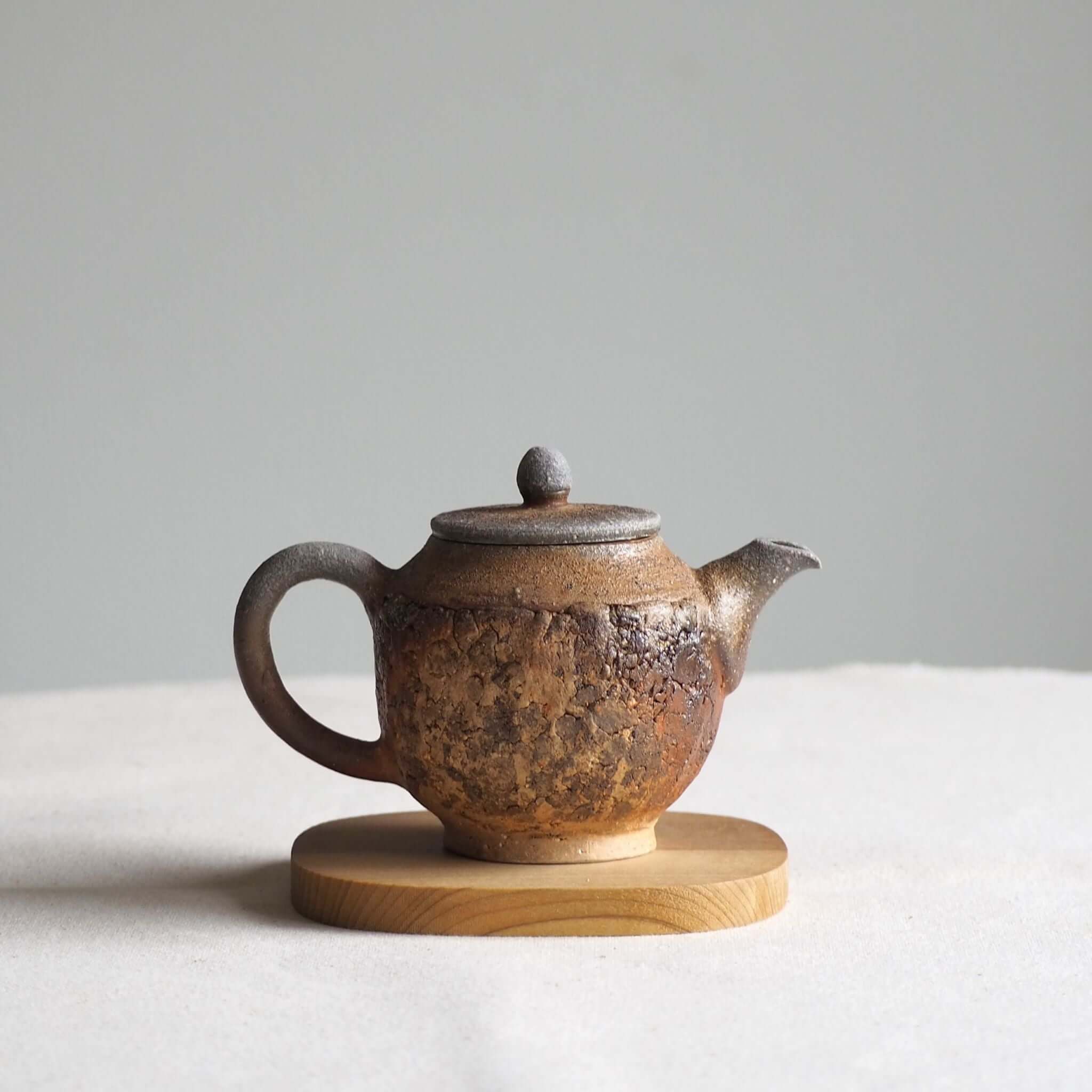 備前焼 細川敬弘作 礫急須 A [東山堂煎茶器店 オンラインショップ