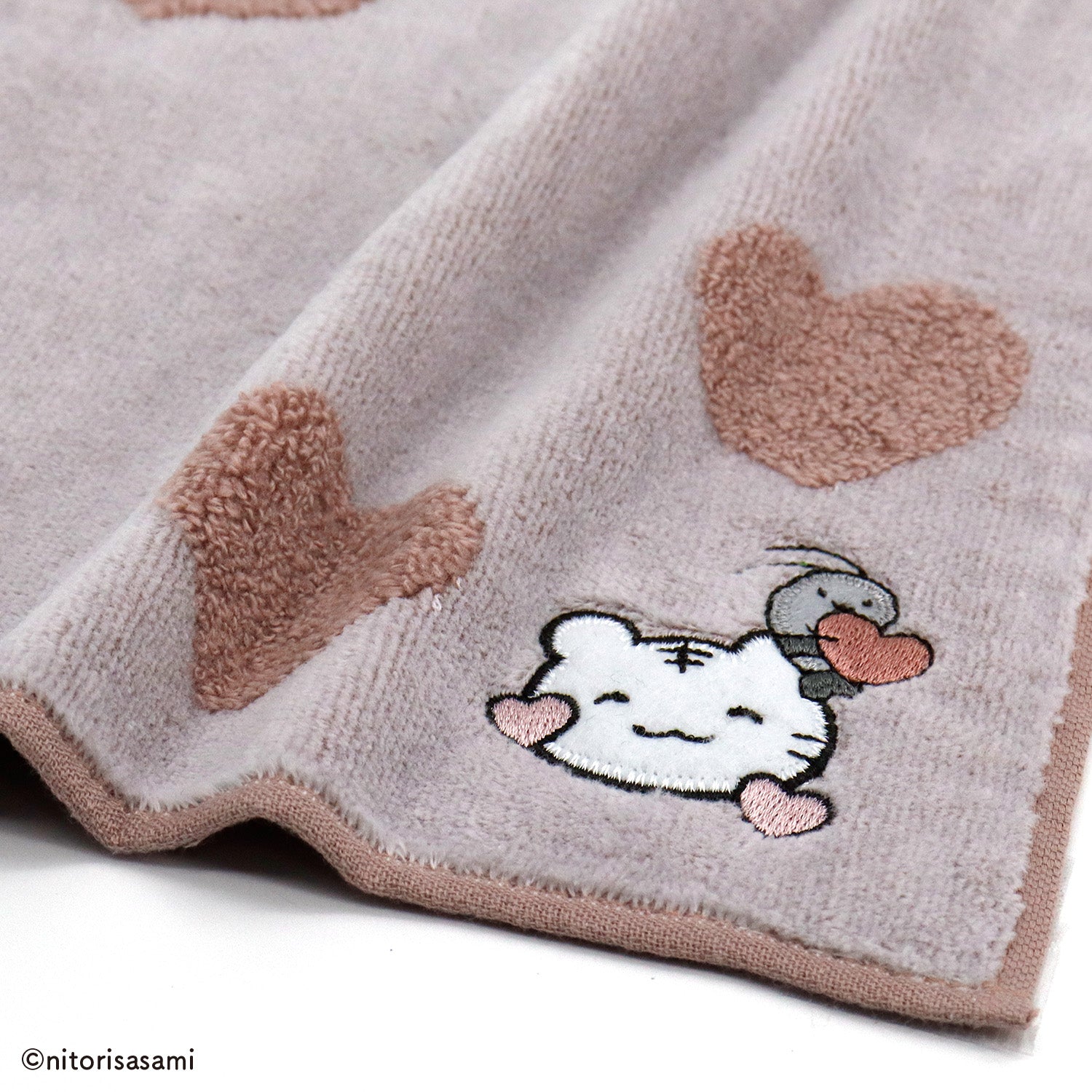 ホワイトタイガーとブラックタイガー』きゅんです タオルハンカチ