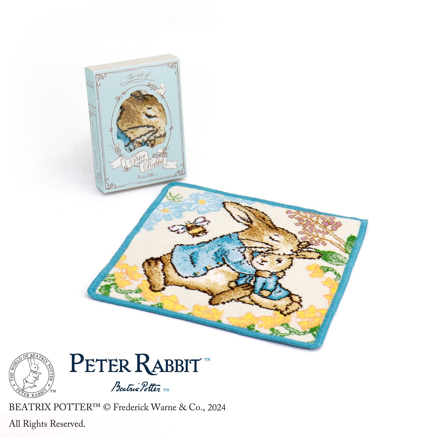 PETER RABBIT™︎』 お花と蜂蜜 シェニール織タオルハンカチ – タオル