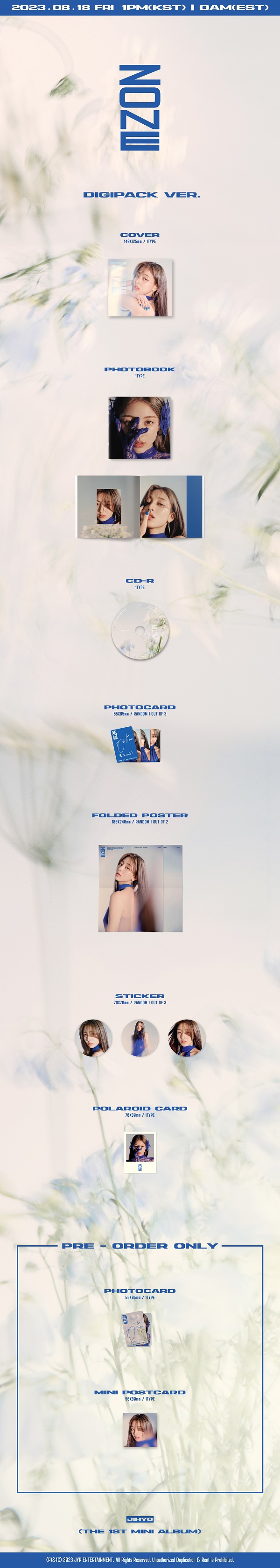 ZONE: 1st Mini Album (Digipack Ver.)/JIHYO (TWICE)