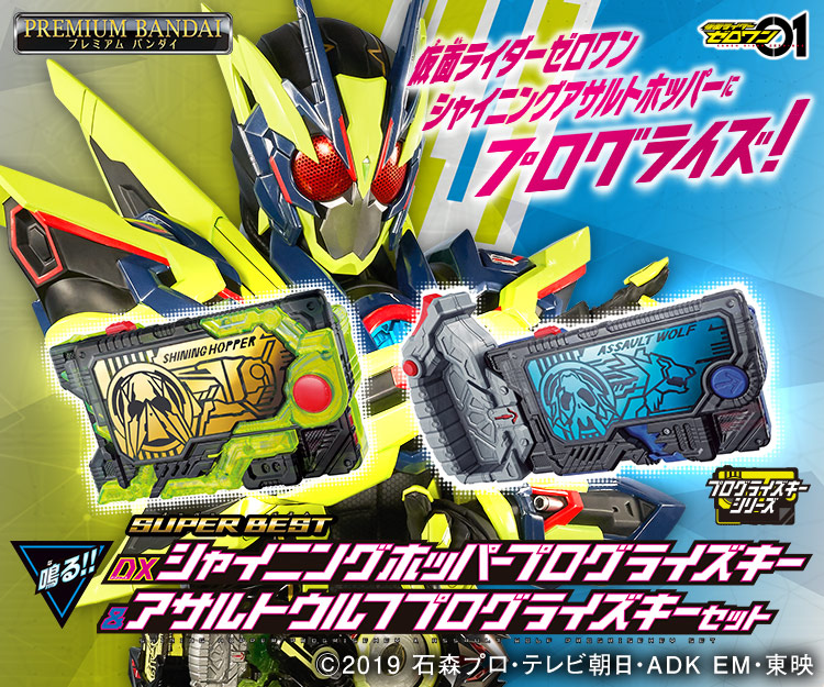 SUPER BEST DX SHINING HOPPER PROGRISEKEY & ASLUT WOLF PROGRISEKEY