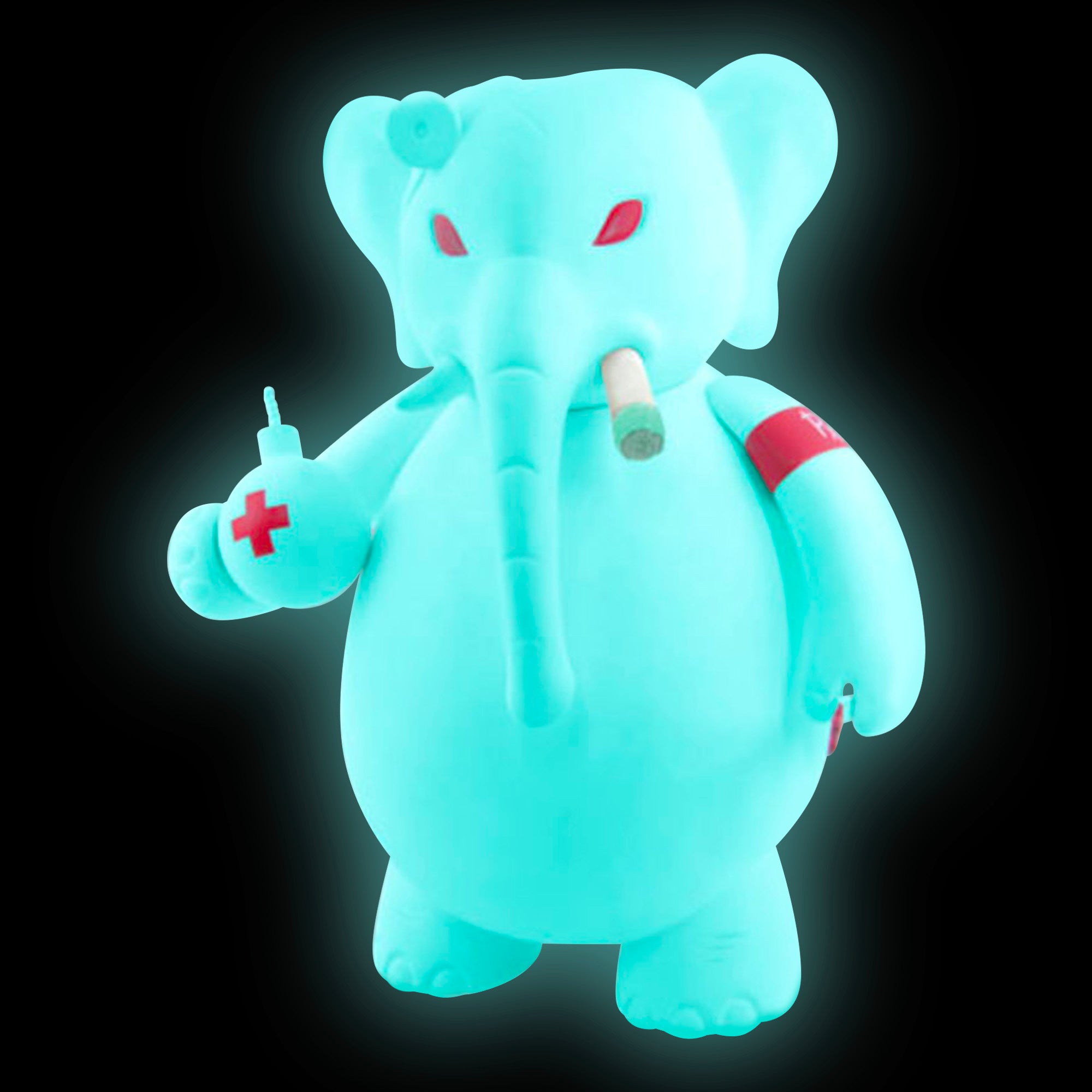 TOY2R: Frank Kozik - Dr. Bomb Blue Glow in the Dark Magic 8