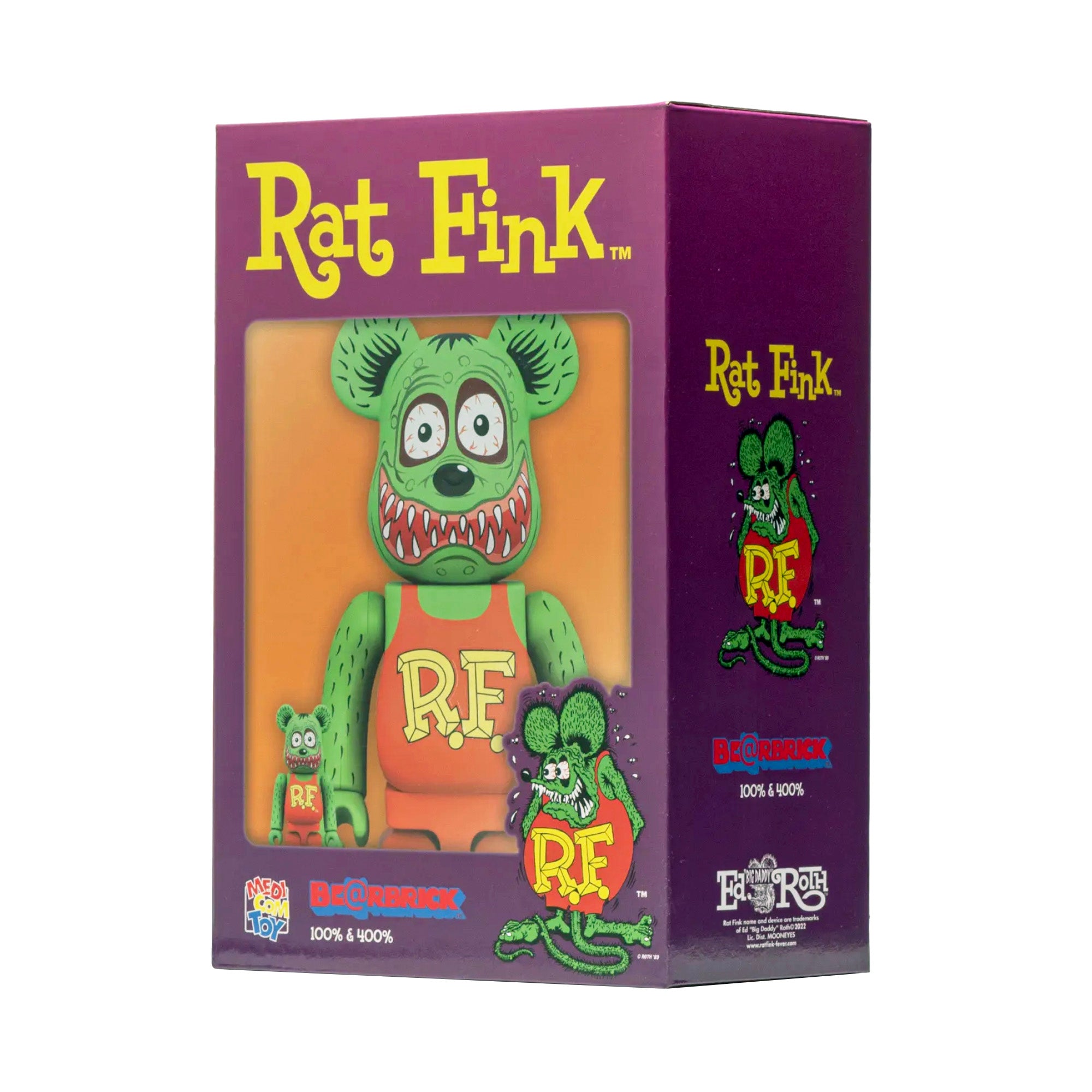 MEDICOM TOY: BE@RBRICK - Rat Fink Green 100% & 400% – TOY TOKYO