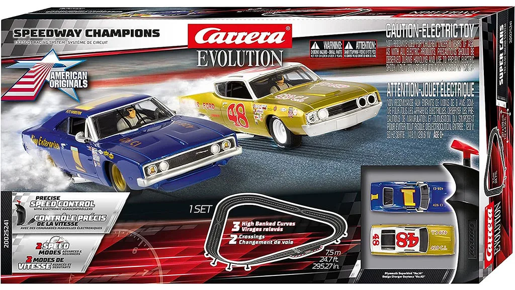 CARRERA EVOLUTION SPEEDWAY CHAMPIONS SLOT CAR RACETRACK - The Toy Book