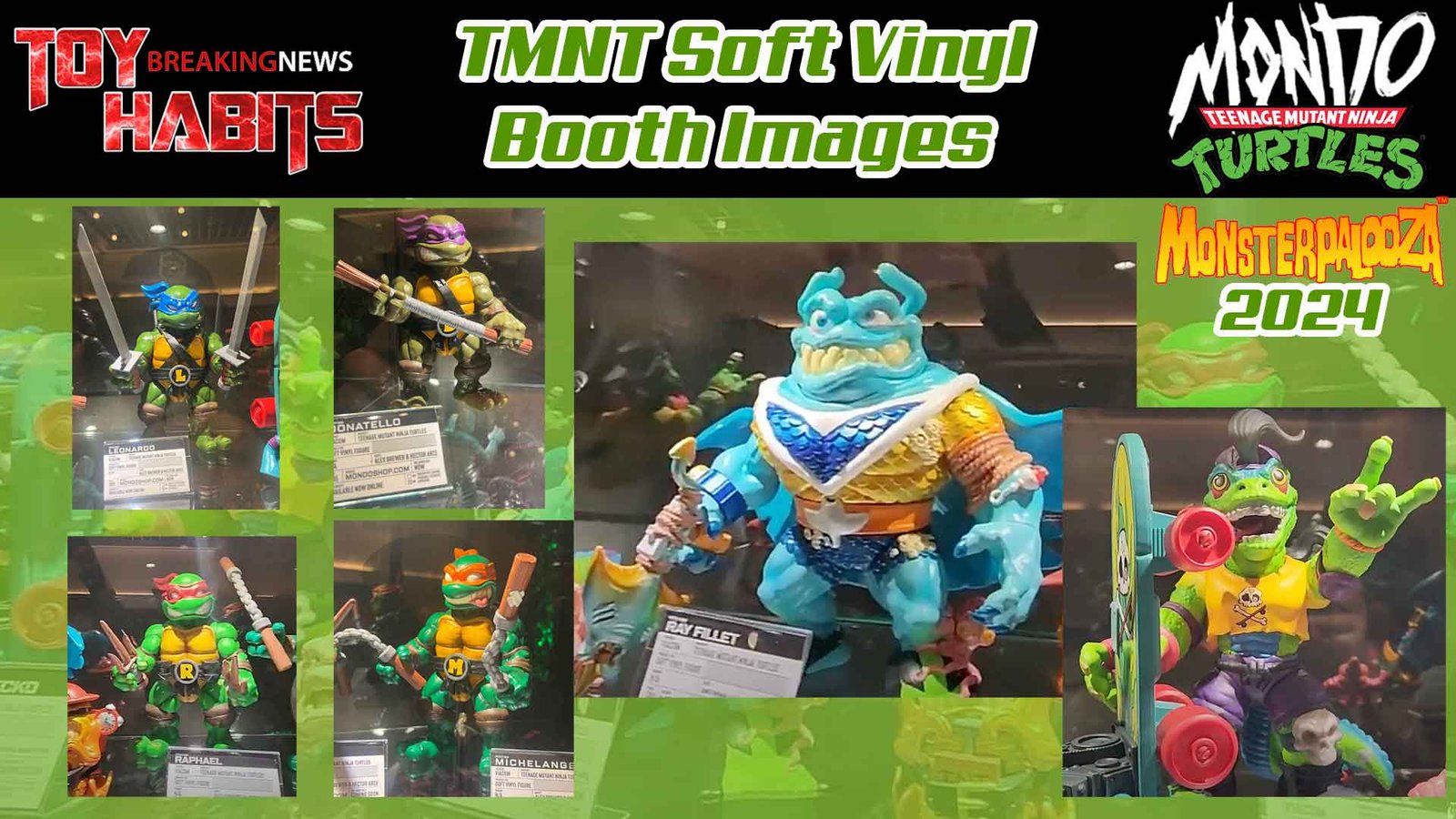 Mondo TMNT Soft Vinyl Figures at Monster Palooza Con 2024