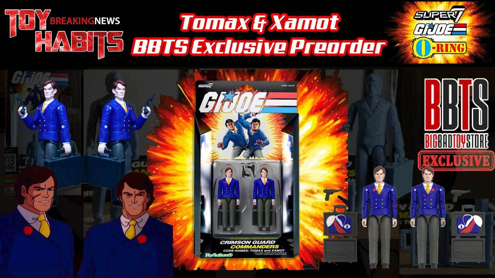 Tomax & Xamot GI Joe Super7 ReAction+ BBTS Preorder
