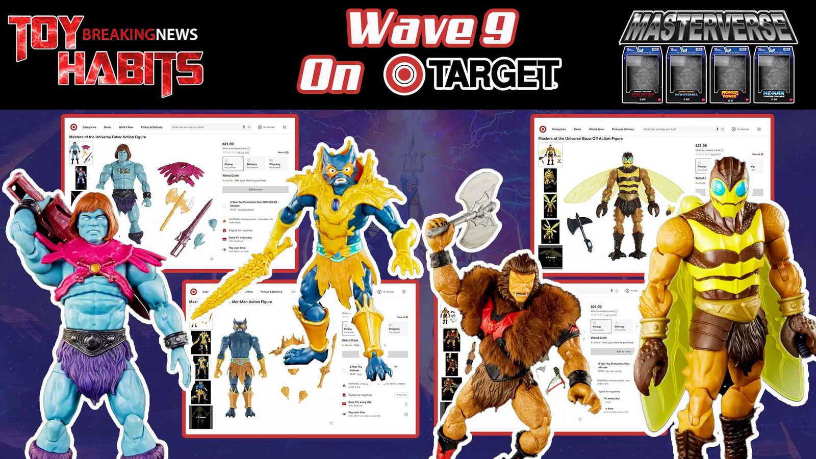 Masterverse Masters of the Universe Wave 9 on Target - Toy Habits