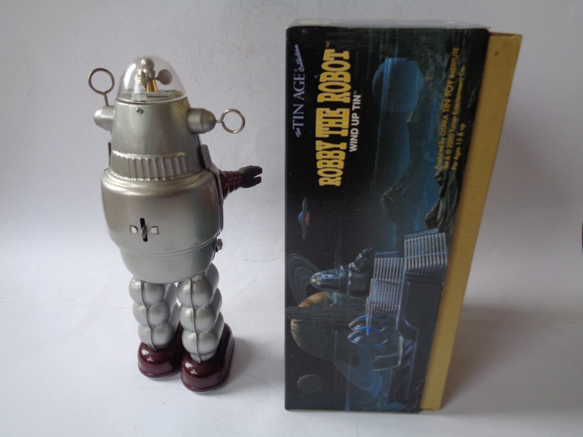 Osaka Tin Toy Robby The Robot with Box (wind-up) - Toy Paradise