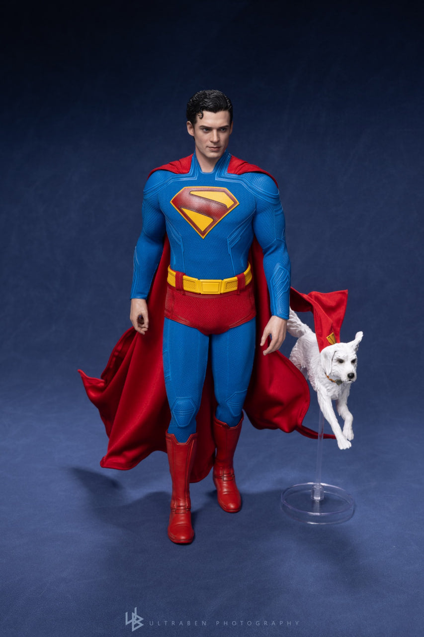 READY🔥Hot Toys MMS812 Superman 1/6th Scale Superman & Krypto