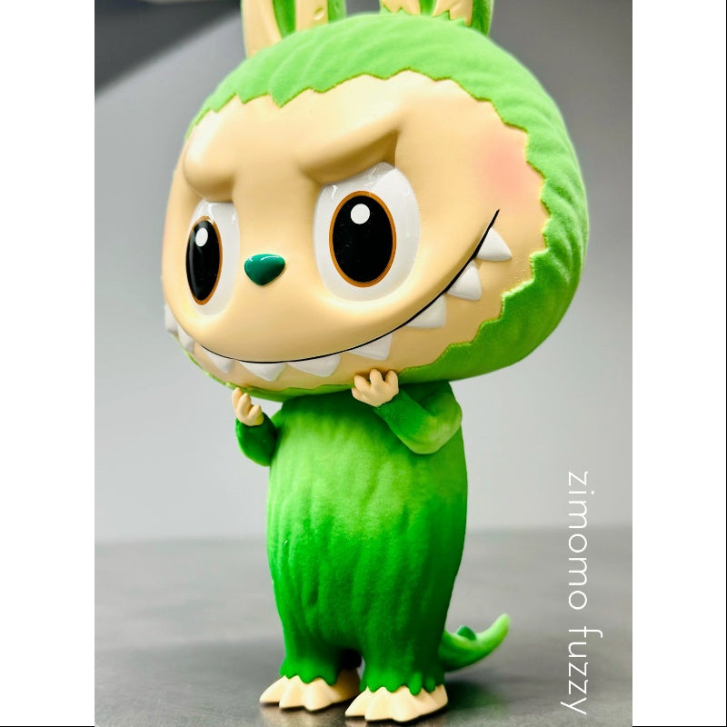 Labubu The Monsters Zimomo Fuzzy Moss Green Figurine 2024 PTS