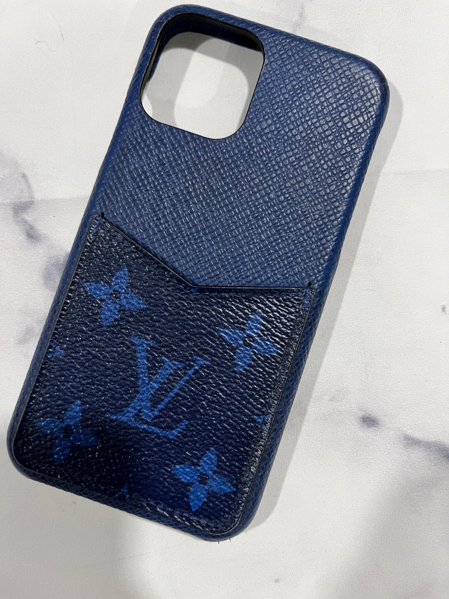 Louis Vuitton 11 Pro I Phone Case Blue Monogram – The Millionaires
