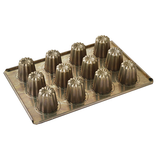 千代田金属 カヌレ12個型 / 1個 | お菓子・パン作りの型,お菓子作りの