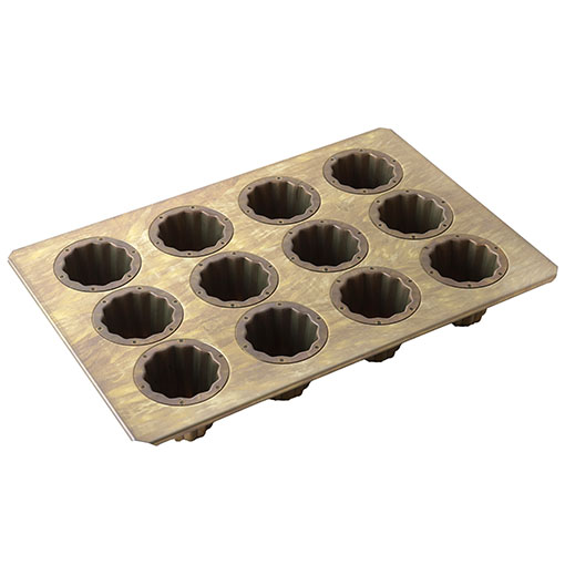 千代田金属 カヌレ12個型 / 1個 | お菓子・パン作りの型,お菓子作りの