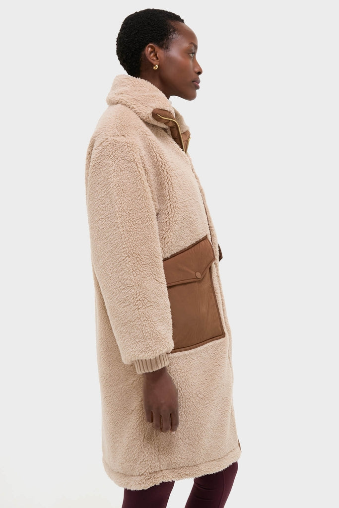 Light Taupe and Cocoa Dust Theia Reversible Coat | Varley
