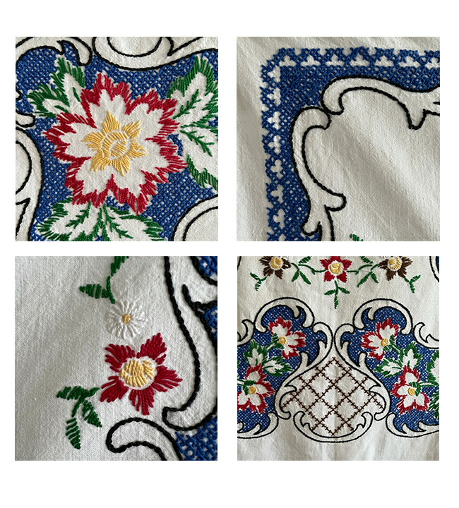 楽天市場】【10%OFFクーポン配付中】【中古】 青縁どり大柄クロス(136