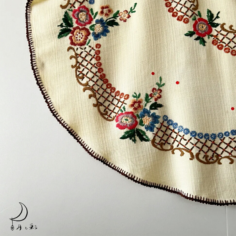 楽天市場】【10%OFFクーポン配付中】【中古】クリームに花の手刺繍