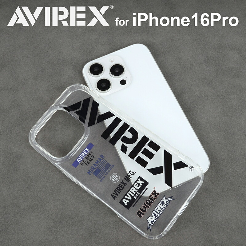 楽天市場】iPhone16 iPhone16Pro ケース クリア AVIREX「TPUクリア