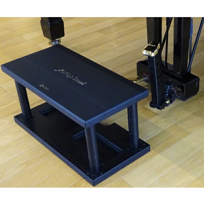 ピアノ 補助ペダル ダブル 木製 ブラック ピアノ 補助ペダル ダブル