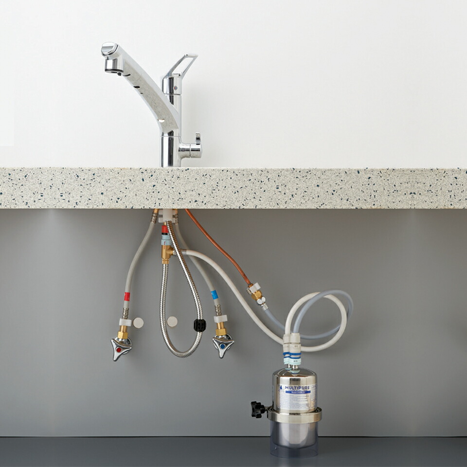 楽天市場】マルチピュア浄水器 Aquasmart 400BA（ビルトイン兼用水栓