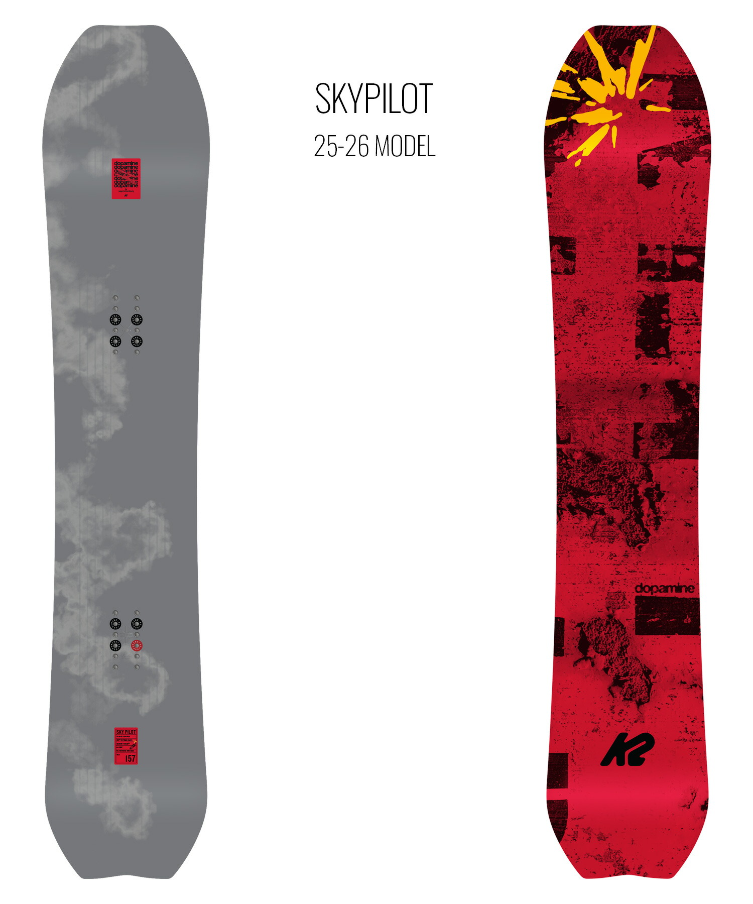 楽天市場】K2 ケーツー スノーボード 板 メンズ SKYPILOT ムラサキ