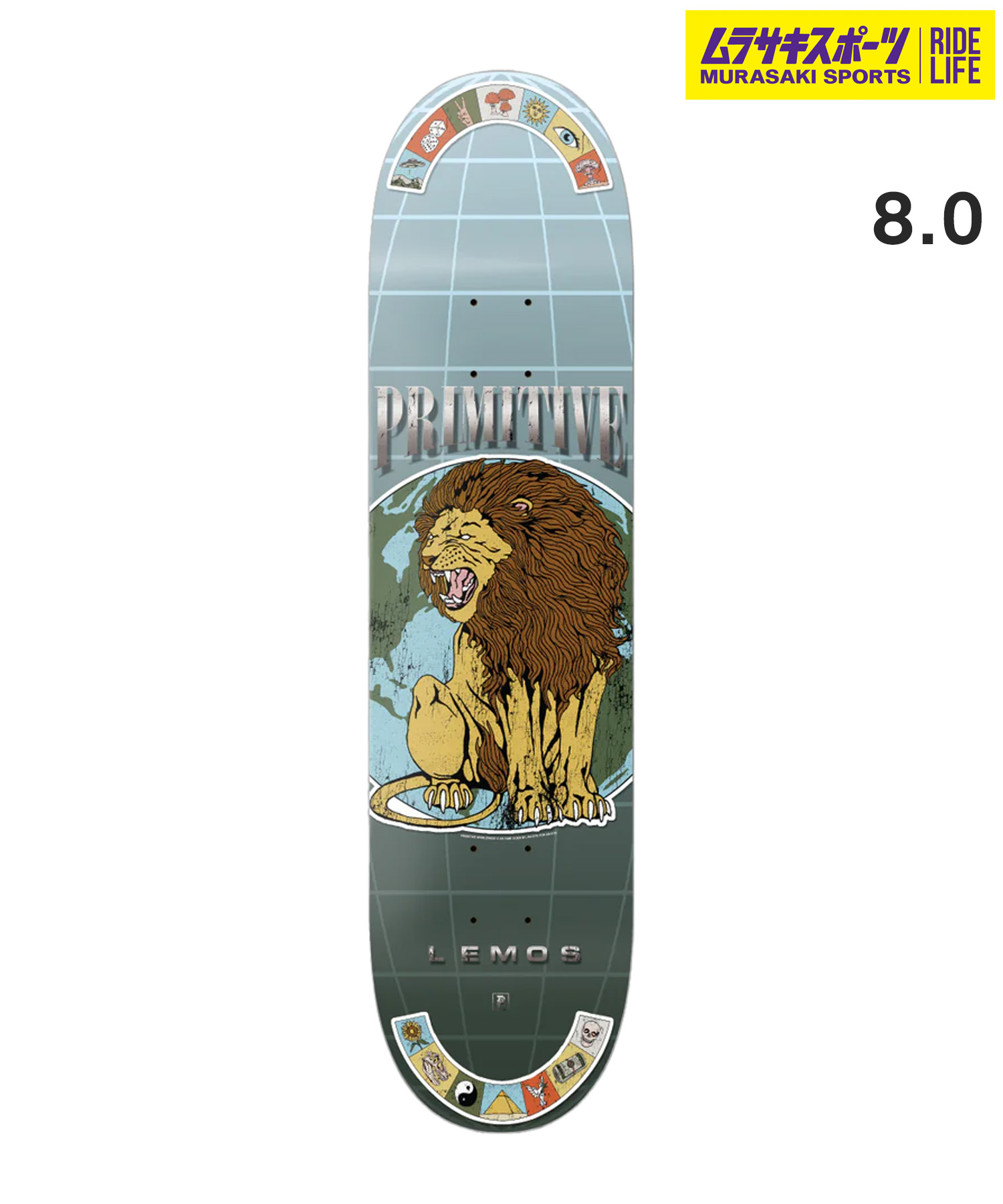 楽天市場】PRIMITIVE プリミティブ スケートボード デッキ 8.0inch