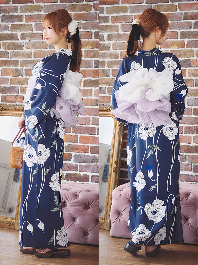 楽天市場】ワンピース浴衣 3点セット [浴衣羽織+ワンピース+兵児帯