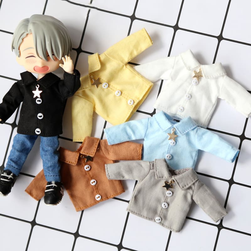 楽天市場】オビツ11 ドール 人形 服 衣装 Yシャツ 星のチャーム付き