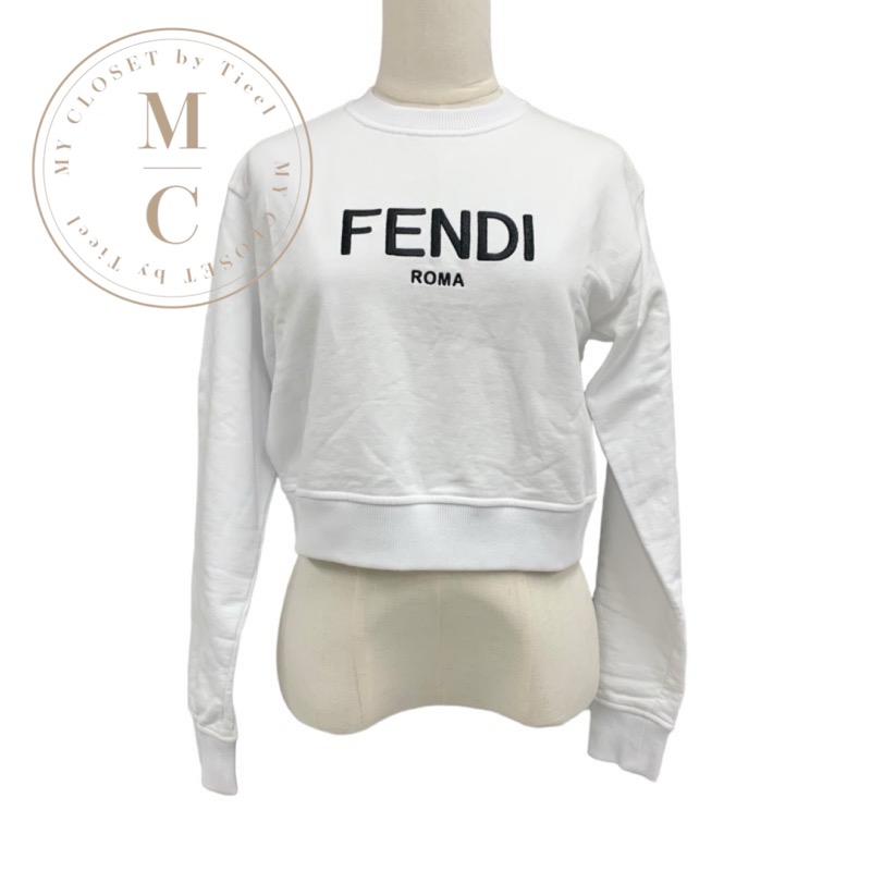 楽天市場】フェンディ FENDI トップス コットン ホワイト ブラック