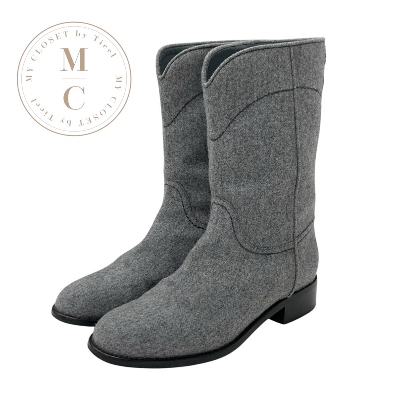 楽天市場】CHANEL ブーツ（カラーグレー）（靴）の通販