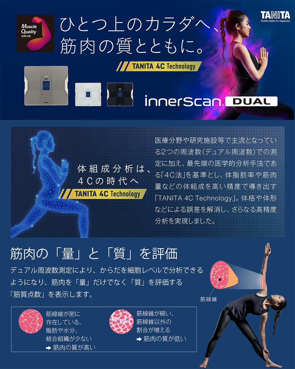 楽天市場】タニタ インナースキャンデュアル 体組成計 RD-915L