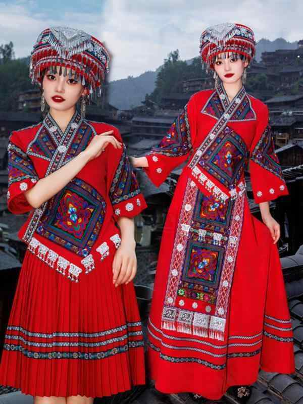 楽天市場】中国 民族衣装 春秋 ミャオ族 大人 レディース 大きいサイズ