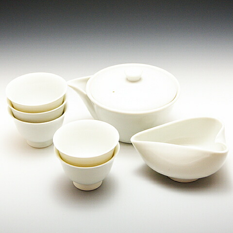 楽天市場】玉露用 宝瓶 湯冷まし 茶碗 セット 白磁 茶器 美濃焼 陶磁器