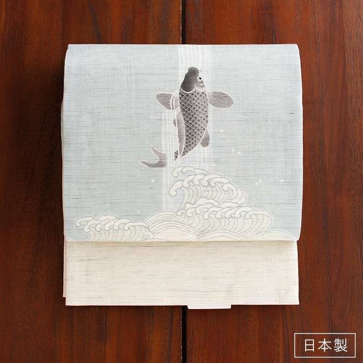 楽天市場】＼WeekendSale開催中!／当店限定!! [夏帯] 夏名古屋帯 鯉の