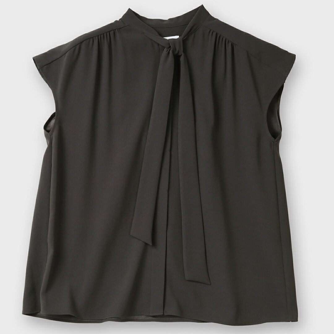 楽天市場】OfSTYLE/【手洗い可】ノースリーブリボンタイブラウス[全2色