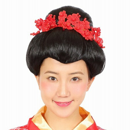 楽天市場】カツランド 日本髪【お姫様 かつら ウィッグ 黒髪 ブラック