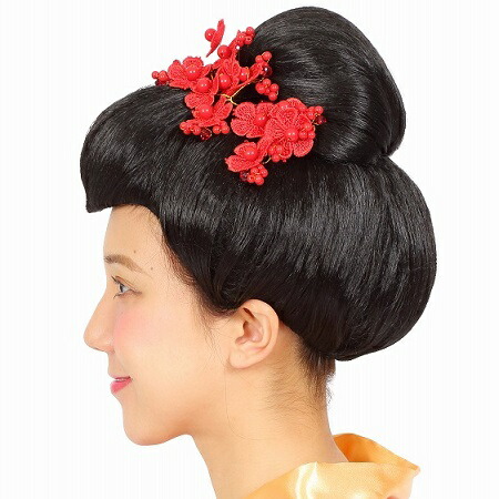 楽天市場】カツランド 日本髪【お姫様 かつら ウィッグ 黒髪 ブラック