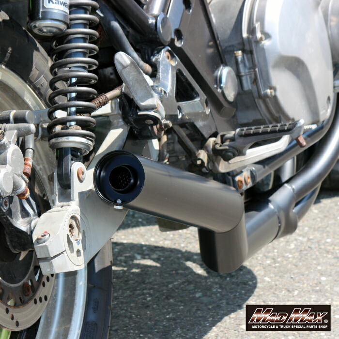 楽天市場】MADMAX製 ショート管マフラー ゼファー1100/RS用 ブラック