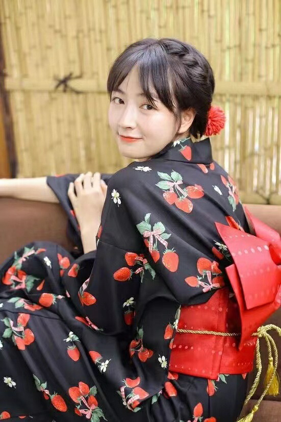 楽天市場】浴衣 苺 浴衣 いちご レディース 浴衣 セット 大きサイズ