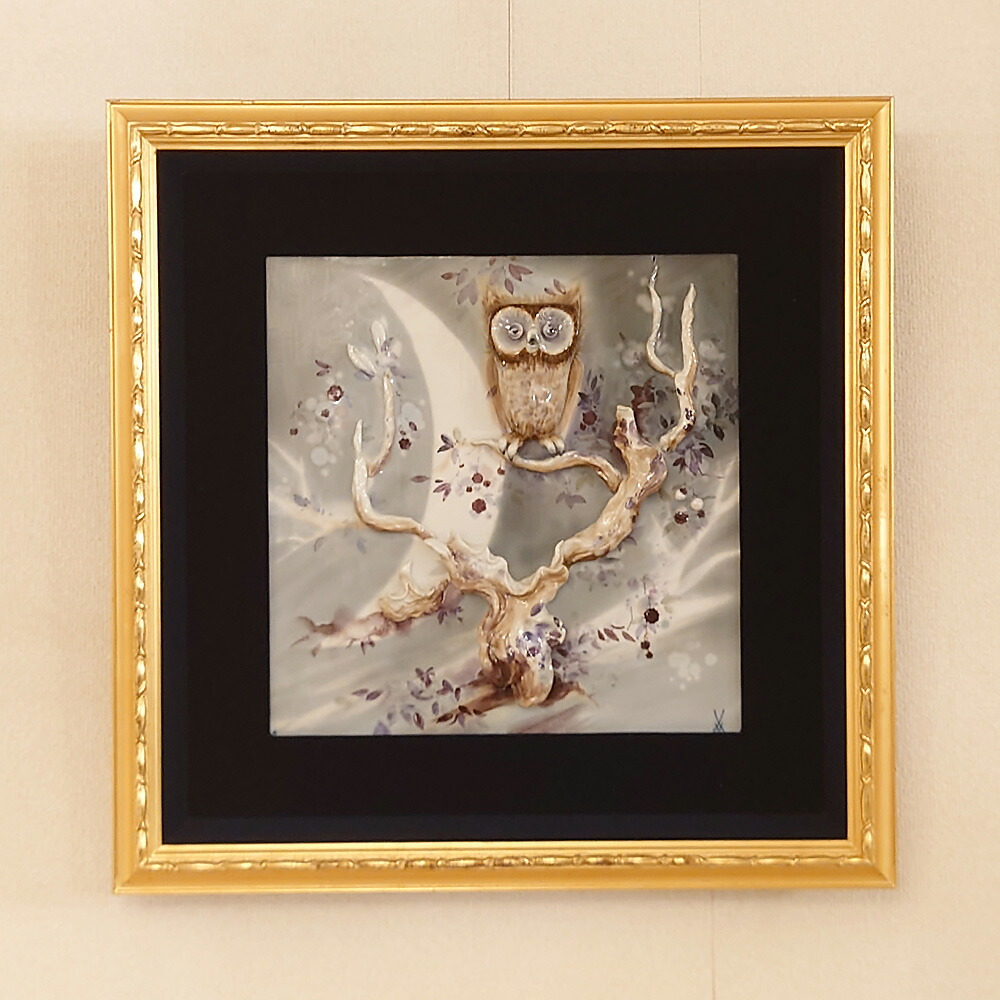 楽天市場】マイセン 陶額 フクロウ 冬 神戸店にて展示販売中 / ドイツ